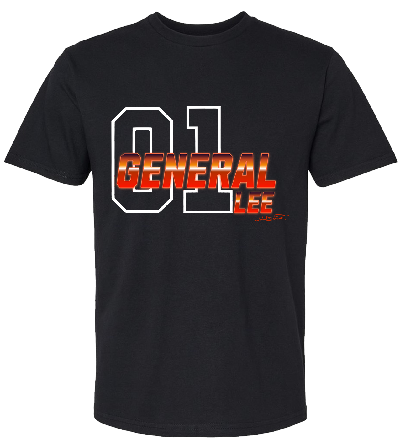 01 Black General Lee T-Shirt
