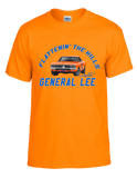 Flattenin' The Hills Orange Tee