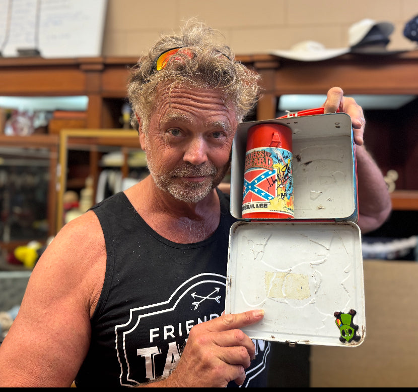 Vintage 1981 Dukes Of Hazzard Metal Lunch Box with Thermos