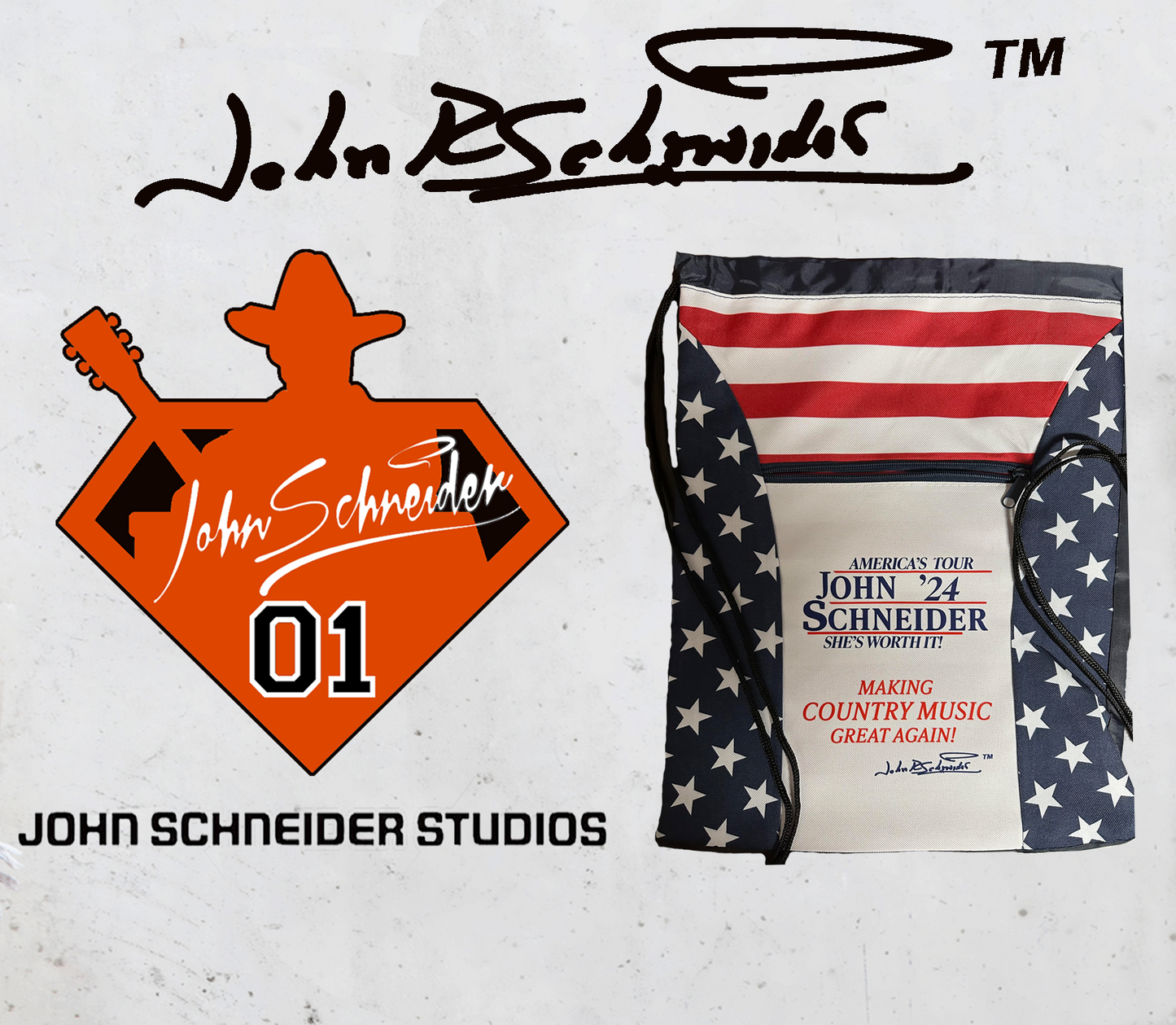 America's Tour '24 Canvas Draw String Bag