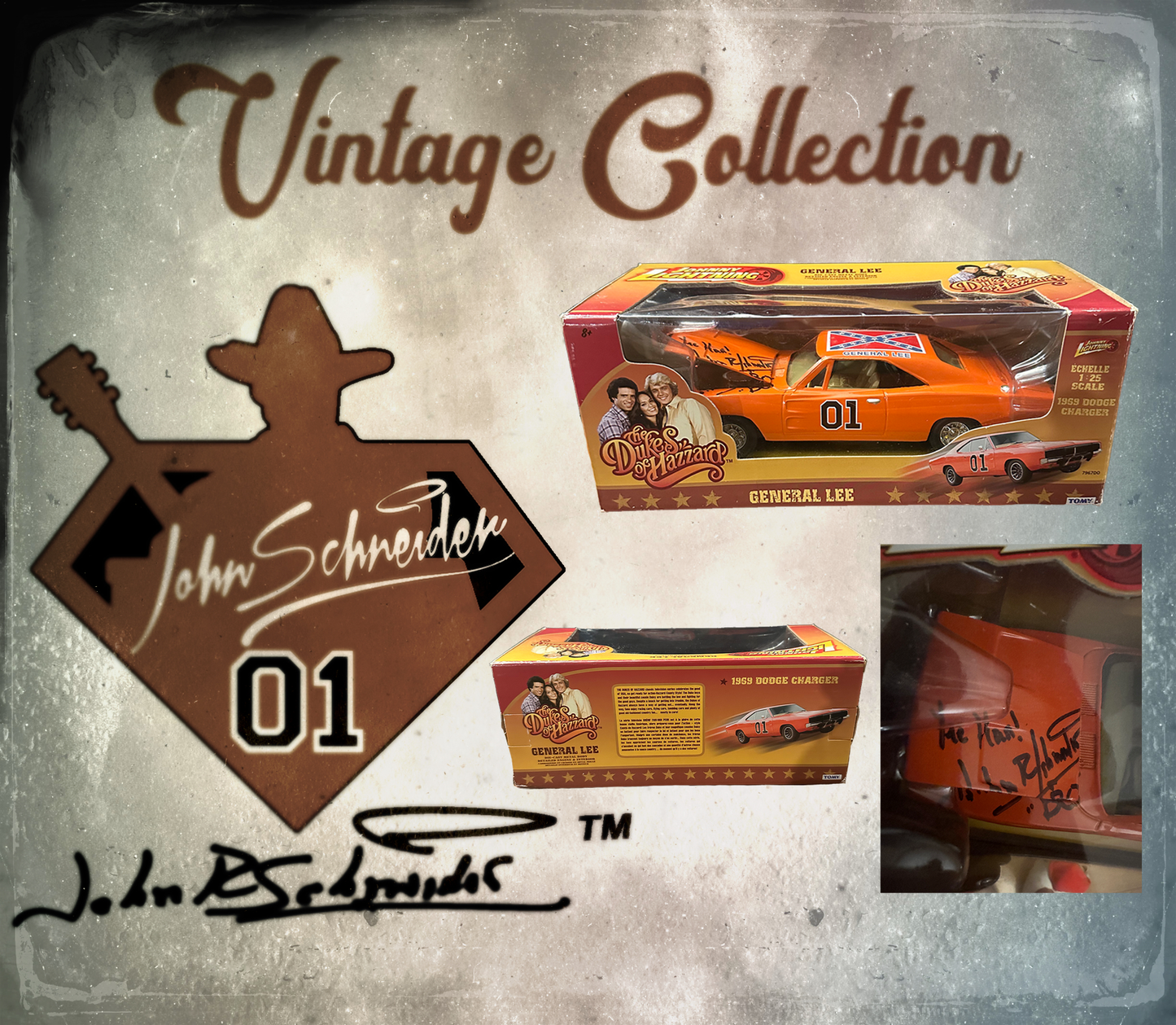 Vintage 2012 johnny Lightning 1:25 General Lee Die Cast