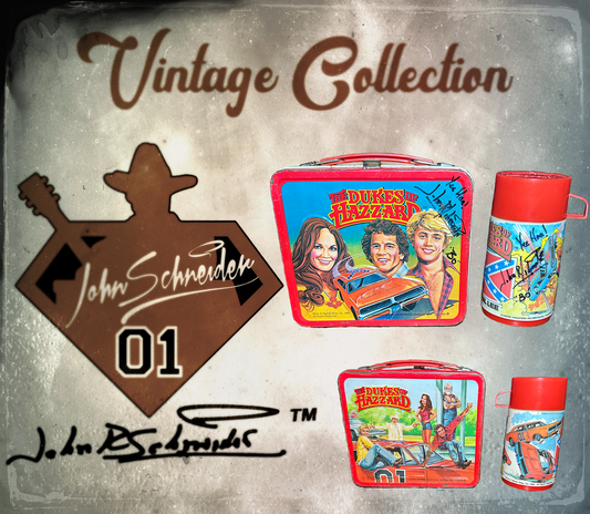 Vintage 1981 Dukes Of Hazzard Metal Lunch Box with Thermos