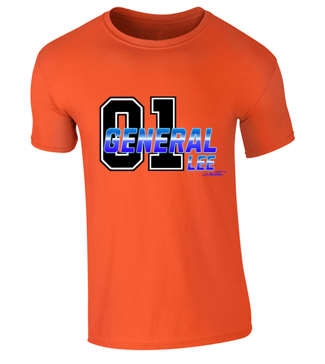 01 Orange General Lee T-Shirt
