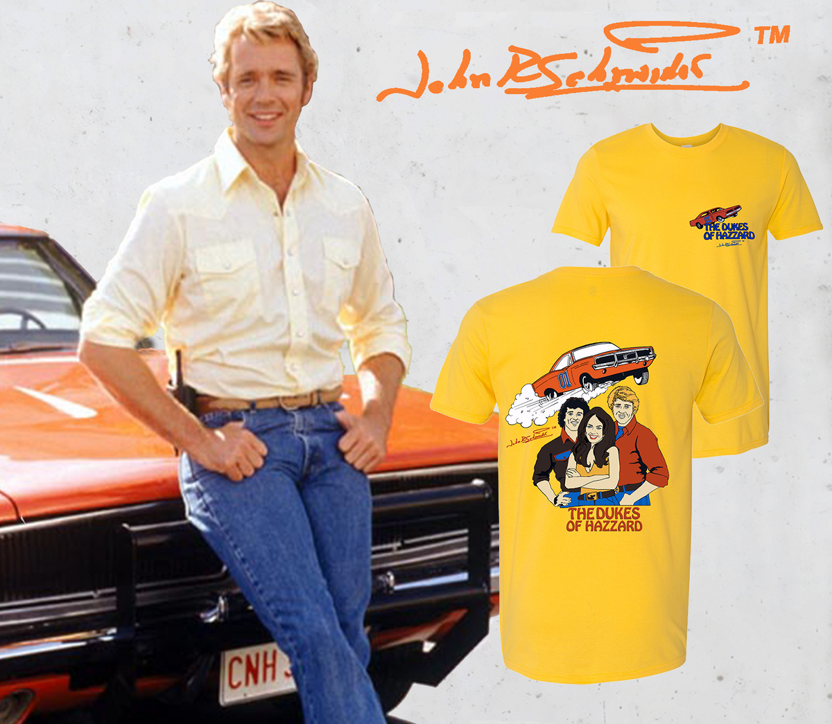 T-shirt Vintage Dukes Of Hazzard 1980 Screen Stars Taille M Jeune - Occasion Bon état